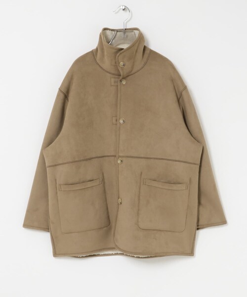 URBAN RESEARCH（アーバンリサーチ）の「ECOPELフェイクムートンリバーシブルコート（ムートンコート・レディース・IVO×CML/BRN×BRN/OFF×GREGE・Free）」の18枚目の写真