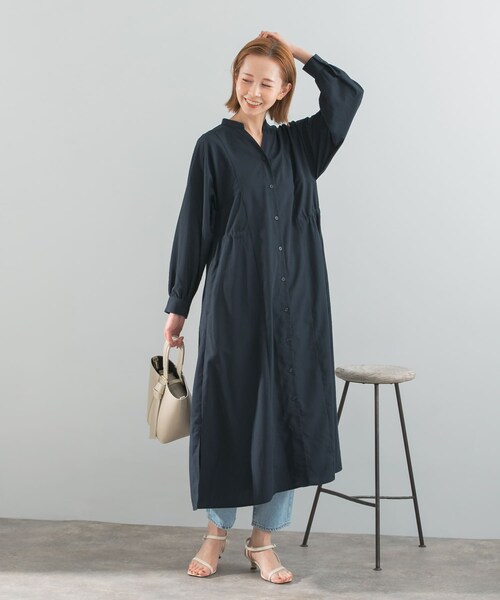 URBAN RESEARCH ROSSO（アーバンリサーチロッソ）の「パネルデザインシャツワンピース（ワンピース・レディース・MINT/STRIPE/NAVY・FREE）」の15枚目の写真