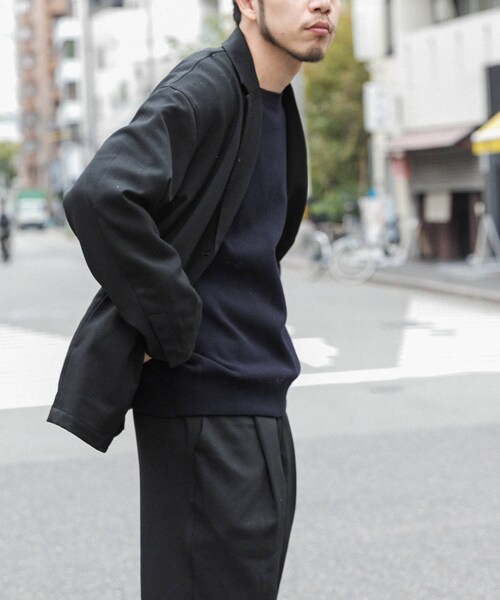 EKAL（エカル）の「ウールライクジャケット（テーラードジャケット・メンズ・ブラウン/チャコール/ブラック・M/L）」の8枚目の写真