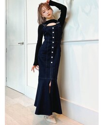 RESEXXY | フロントボタンマーメイドジャンスカ(ジャンパースカート)