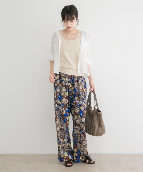 ITEMS URBANRESEARCH(アイテムズ アーバンリサーチ)の「『洗濯可』2WAYニットタンクトップ(ニット/セーター・レディース・OFF/GRN/BLK/BRN/BRD・Free)」の9枚目の写真