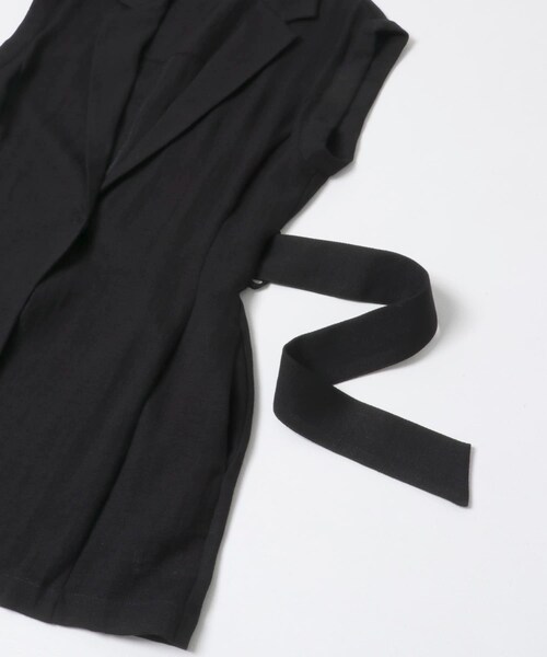 URBAN RESEARCH ROSSO（アーバンリサーチロッソ）の「ベルテッドウエストシェイプジレ（ベスト・レディース・BLACK/L.BEIGE・Free）」の8枚目の写真