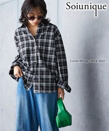 nissen | ゆったりサイズチェックシャツ ［Soiunique］(シャツ/ブラウス)