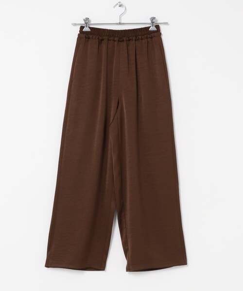 KBF(ケイビーエフ)の「タックラインイージーサテンパンツ(その他パンツ・レディース・BROWN/BEIGE/NAVY・One)」の12枚目の写真