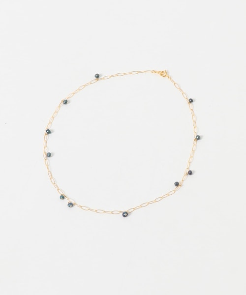 URBAN RESEARCH ROSSO（アーバンリサーチロッソ）の「LAPUIS　SV PETIT STONE NECKLACE（ネックレス・レディース・GOLDWHITE/GOLDBLUE・-）」の2枚目の写真