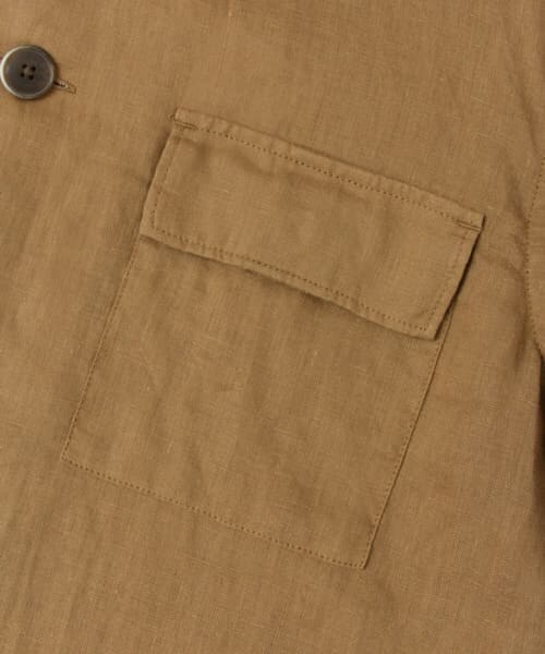 URBAN RESEARCH DOORS(アーバンリサーチドアーズ)の「リネンフィールドジャケット(ミリタリージャケット・メンズ・KHAKI/L.BROWN・38/40)」の17枚目の写真
