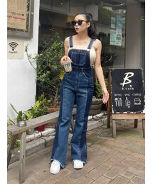 EVRIS | リメイクフレアデニムサロペット(サロペット/オーバーオール)