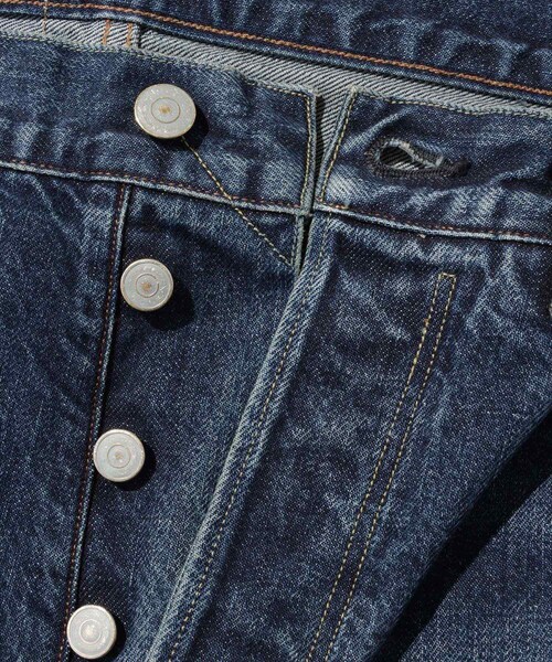 ADAM ET ROPE'(アダムエロペ)の「【blurhmsROOTSTOCK/ブラームスルーツストック】13.5oz Denim Pants Classic USED(デニムパンツ・メンズ・ブルー系・2/3/4)」の12枚目の写真