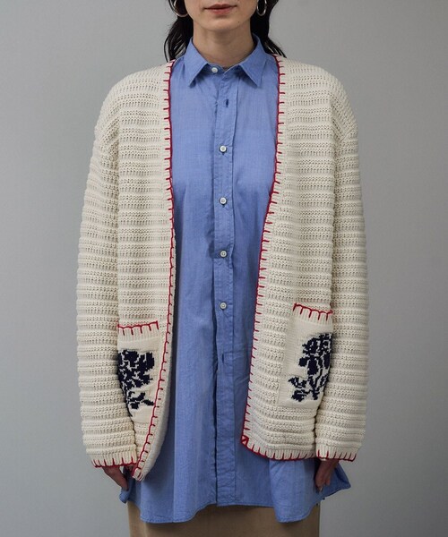 ADAM ET ROPE'（アダムエロペ）の「【J'aDoRe・店舗限定】【MAISON EENK（メゾン インク）】ニットカーディガン（ニット/セーター・レディース・オフホワイト・F）」の17枚目の写真