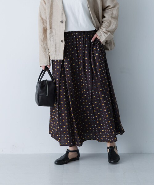 かぐれ（カグレ）の「リバティプリントスカート（スカート・レディース・Clio/Garden/Poppy/Dunclare・FREE）」の5枚目の写真