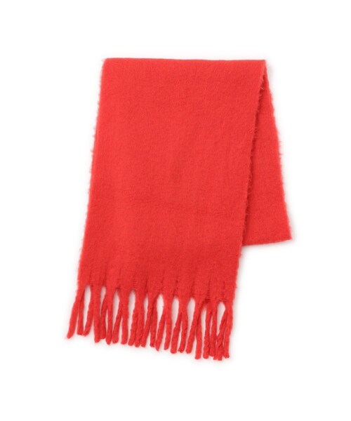 VIS（ビス）の「ふわふわフリンジマフラー/静電気防止（マフラー・レディース・ライトグレー/キナリ/ベージュ/ブルー/レッド/ピンク系・F）」の20枚目の写真