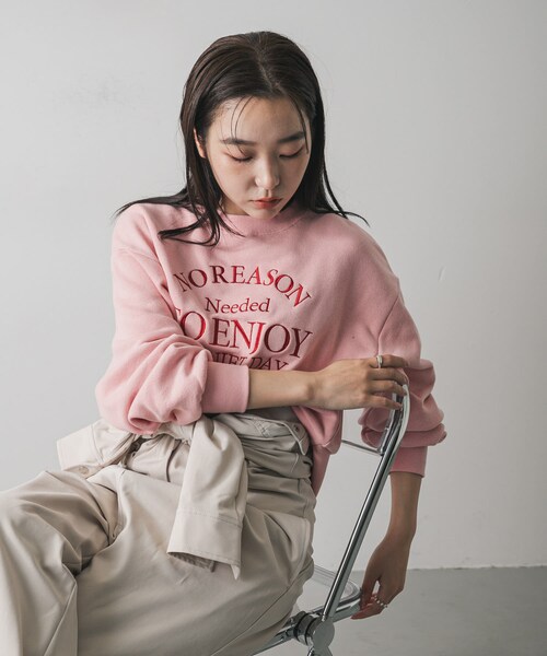 SENSE OF PLACE by URBAN RESEARCH(センスオブプレイスバイアーバンリサーチ)の「グラフィックルーズスウェット(スウェット・レディース・L.GRAY/OATMEAL/NAVY/PINK・One)」の4枚目の写真