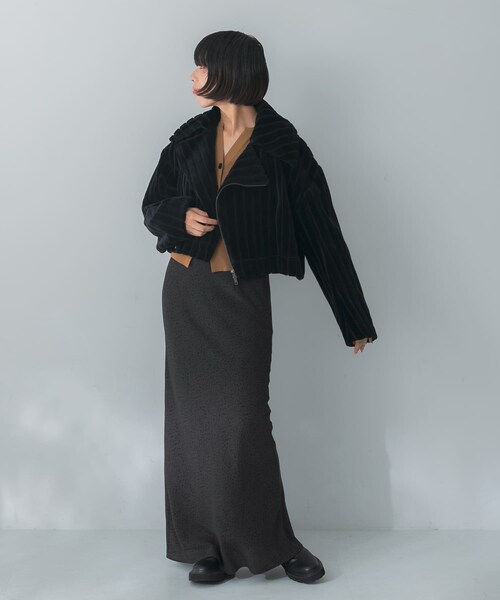 URBAN RESEARCH（アーバンリサーチ）の「Dessin de Mode　シールライダース（ライダースジャケット・レディース・BLACK・FREE）」の4枚目の写真