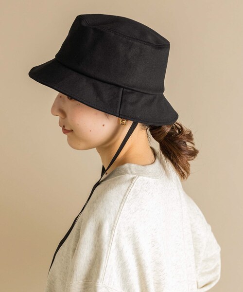 SMELLY（スメリー）の「コットンリボンバケットハット（ハット・レディース・BLK/IVO・-）」の20枚目の写真