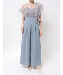 LAGUNAMOON | LADYバイカラーメロードッキングコンビネゾン(パンツドレス)