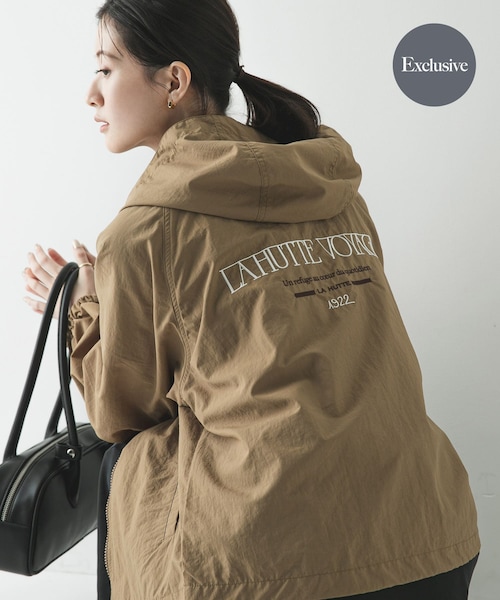 URBAN RESEARCH（アーバンリサーチ）の「『別注』La Hutte×URBAN RESEARCH　ナイロンブルゾン（ブルゾン・レディース・IVORY/BROWN/CHARCOAL・Free）」の4枚目の写真