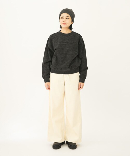 URBAN RESEARCH DOORS（アーバンリサーチドアーズ）の「『別注』Snow Peak Apparel ×DOORS　RecycledCottonSweat（スウェット・レディース・GRAY/BLACK/BROWN・One）」の8枚目の写真