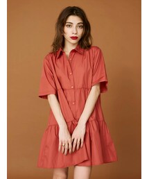 EVRIS | ティアードハーフスリーブミニワンピース(ワンピース)