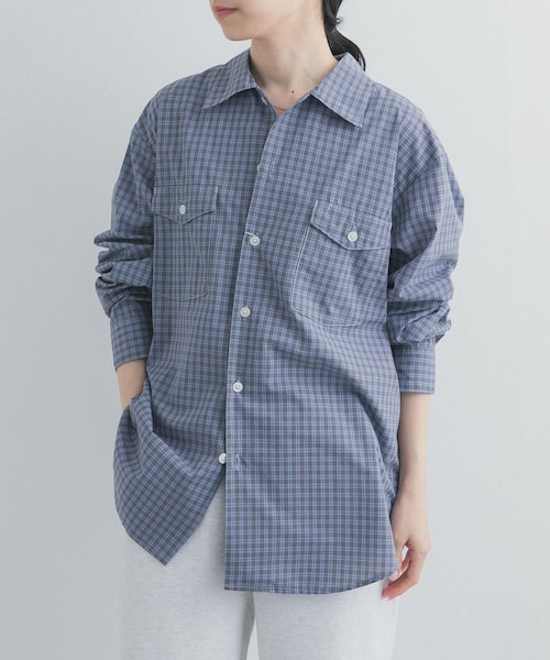 URBAN RESEARCH DOORS（アーバンリサーチドアーズ）の「SMITH　BROOKLYN WORK SHIRTS（シャツ/ブラウス・レディース・OLIVE/BLUE/GREY・S）」の3枚目の写真