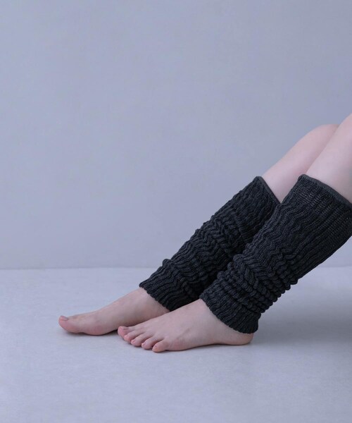 かぐれ（カグレ）の「マルエーニット　レッグウォーマー L（レッグウォーマー・レディース・CHARCOAL/GRAY/ナチュラル・Long）」の5枚目の写真