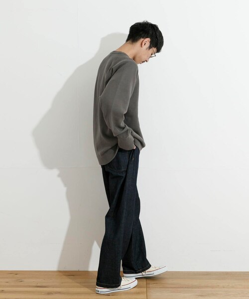 THE GOODLAND MARKET（ザグッドランドマーケット）の「KEIMEN　KM-Crewneck Knit（ニット/セーター・メンズ・Gray/Black/Green・M/L/XL）」の20枚目の写真