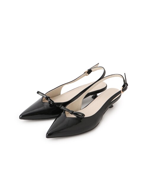 VIS（ビス）の「スリングバックリボンミュール（パンプス・レディース・ブラック/シルバー・L/M/S）」の18枚目の写真