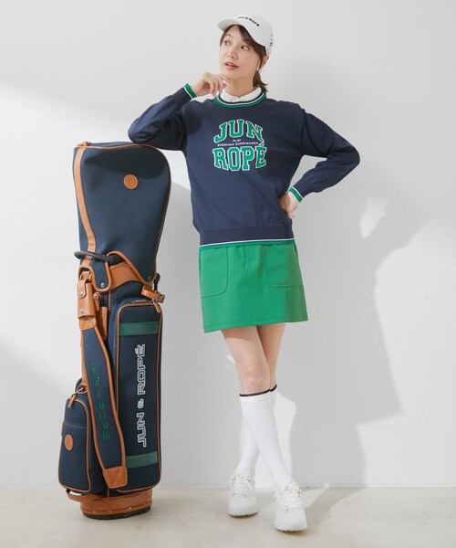 ROPE'（ロペ）の「カレッジロゴ長袖ニットプルオーバー（ニット/セーター・レディース・ブラック/ホワイト/ネイビー/イエロー・L/M/S）」の13枚目の写真