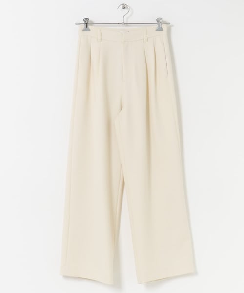 URBAN RESEARCH DOORS(アーバンリサーチドアーズ)の「『UR TECH SMOOTHLUXE』ワイドトラウザー(その他パンツ・レディース・ECRU/CHARCOAL・S/M)」の11枚目の写真