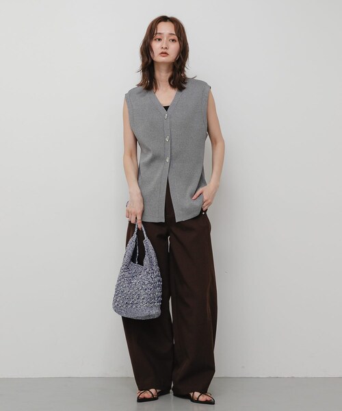 SENSE OF PLACE by URBAN RESEARCH(センスオブプレイスバイアーバンリサーチ)の「メタリックヤーンバッグ(かごバッグ・レディース・SILVER/NAVY/BROWN/MIX・One)」の17枚目の写真