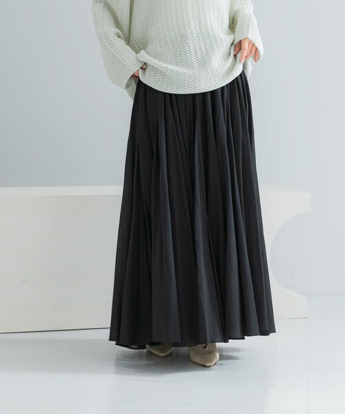 URBAN RESEARCH ROSSO（アーバンリサーチロッソ）の「コットンボリュームマキシスカート（スカート・レディース・WHITE/L/PURPLE/BLACK・Free）」の11枚目の写真