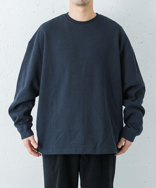 URBAN RESEARCH（アーバンリサーチ）の「『UR TECH』Wide Dad　Dad TECH CREW PULLOVER（Tシャツ/カットソー・メンズ・D.NAVY/PURPLE・1/2）」の15枚目の写真