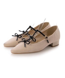 EVOL | 【EVOL/イーボル】 【ふかふか・クッション入り】ダブルリボンメリージェーン IZ5833  (パンプス)