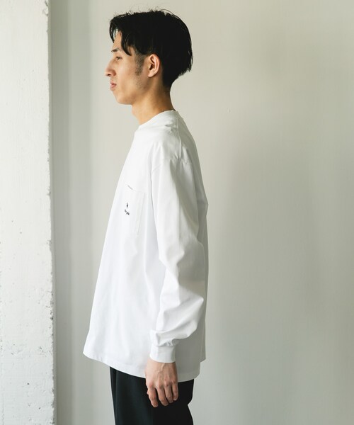URBAN RESEARCH DOORS(アーバンリサーチドアーズ)の「『別注』Snow Peak Apparel×DOORS POCKET LOGO LONG-SLEEVE T-SHIRTS(Tシャツ/カットソー・メンズ・WHITE/BLUEGRAY/FOLIAGE/CHARCOAL・M/L/XL)」の15枚目の写真
