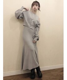 dazzlin | 4WAYカーデセミマーメイドワンピース(ワンピース)