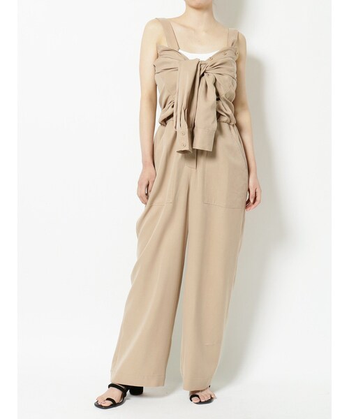 LAGUNAMOON（ラグナムーン）の「オフショルダーオールインワン（つなぎ/オールインワン・レディース・ブラウン/パープル/ベージュ・M/S）」の7枚目の写真