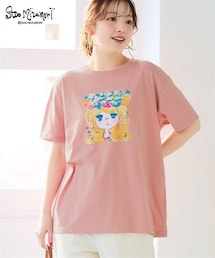 SMILE LAND | ＜大きいサイズ＞【水森亜土】ゆったりプリントTシャツ(Tシャツ/カットソー)