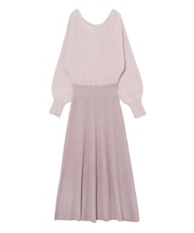 LAGUNAMOON | ラクーンフレアーニットワンピース(ワンピース)