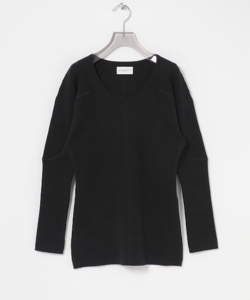 URBAN RESEARCH(アーバンリサーチ)の「new basic FRAME FLUID KNIT(ニット/セーター・レディース・WHITE/BLACK/DK BROWN・Free)」の2枚目の写真
