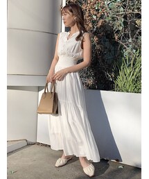 dazzlin | シアーティアードボリュームワンピース(ワンピース)