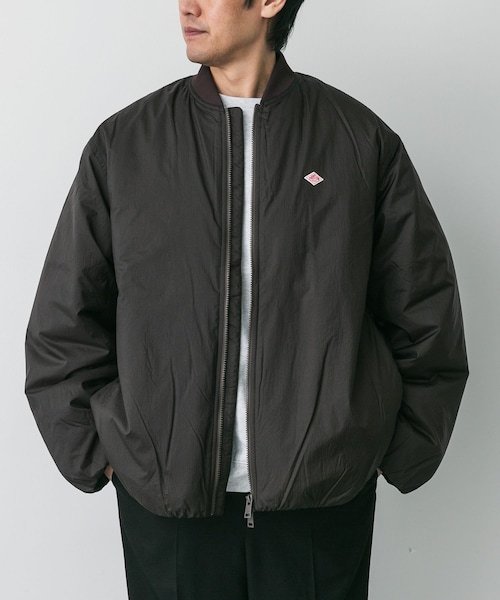 URBAN RESEARCH DOORS（アーバンリサーチドアーズ）の「DANTON　BOMBER JACKET（テーラードジャケット・メンズ・NAVY/BLACK/BROWN・S/M/L）」の2枚目の写真