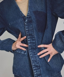 ADAM ET ROPE' | 【J'aDoRe・店舗限定】【TANAKA（タナカ）】NO COLLOR JEAN JACKET/デニムジャケット(デニムジャケット)
