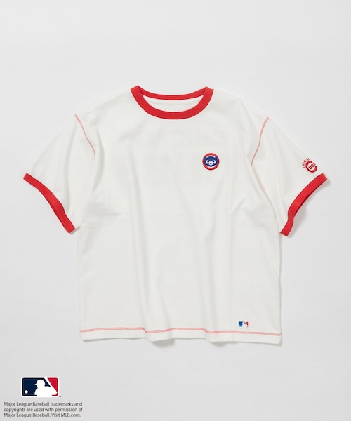 ROPE' PICNIC（ロペピクニック）の「【KIDS】【MLB COLLECTION BY JUN】リンガーTシャツ/リンクコーデ（Tシャツ/カットソー・キッズ・グレー/ホワイト/ネイビー・L/M/S）」の3枚目の写真