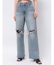 EVRIS | ダメージワイドデニムパンツ(デニムパンツ)