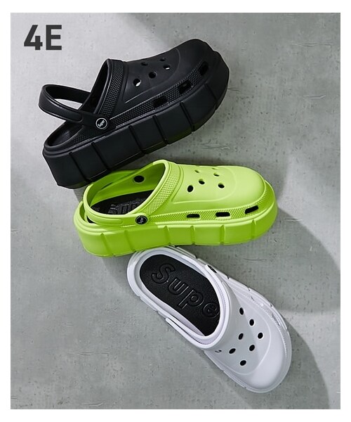 nissen（ニッセン）の「【ゆったり幅広】厚底EVAサンダル（ワイズ４Ｅ相当）（サンダル・メンズ・黒/ホワイト/グリーン・LL=25.0~26.0cm/3L=26.0~27.0cm/4L=27.0~28.0cm）」の2枚目の写真