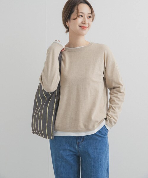 URBAN RESEARCH DOORS（アーバンリサーチドアーズ）の「レイヤードSETプルオーバー（ニット/セーター・レディース・GRAY/ORANGE/NAVY/BEIGE/MINT・Free）」の16枚目の写真