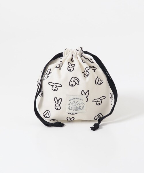 URBAN RESEARCH（アーバンリサーチ）の「WARMGREYTAIL　STRINGPOUCH-BUNNY BUNNY（ポーチ・メンズ・IVORY・-）」の2枚目の写真