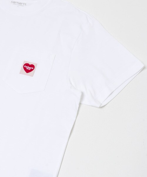 URBAN RESEARCH Sonny Label（アーバンリサーチサニーレーベル）の「CARHARTT　SHORT-SLEEVE POCKET HEART T-SHIRTS（Tシャツ/カットソー・レディース・BLACK/WHITE/COZY BLUE・S/M）」の6枚目の写真