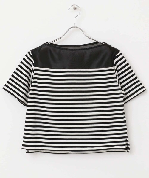 URBAN RESEARCH ROSSO（アーバンリサーチロッソ）の「F by ROSSO　シアードッキングカットソー（Tシャツ/カットソー・レディース・BLACK/GRAY・FREE）」の3枚目の写真