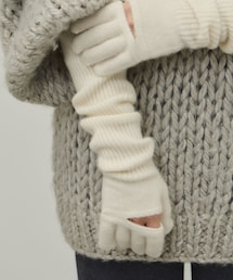 ADAM ET ROPE' | 【EMOELLE】カシミヤロングニットグローブ(手袋)