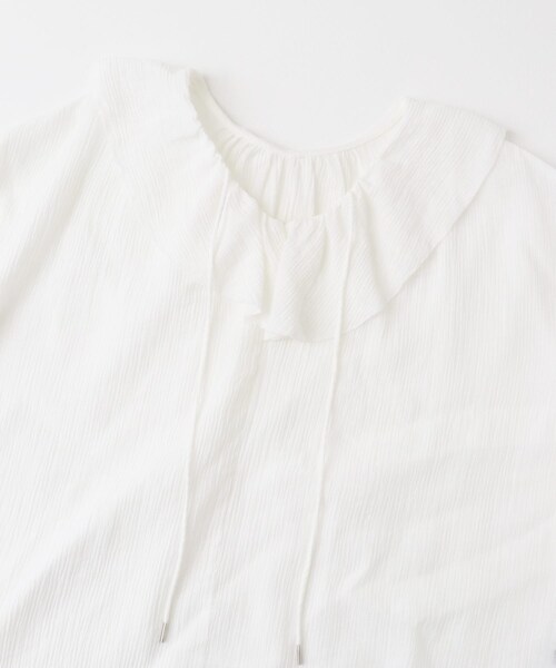 URBAN RESEARCH ROSSO（アーバンリサーチロッソ）の「『WEB/一部店舗限定カラー』楊柳フリルブラウス（シャツ/ブラウス・レディース・SAX/WHITE/YELLOW/PINK・FREE）」の16枚目の写真